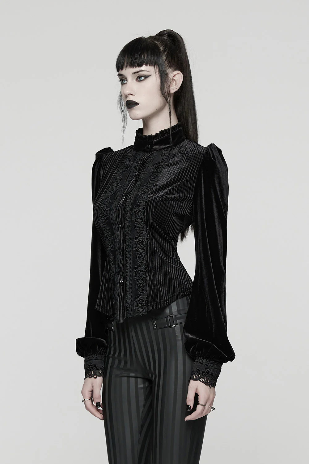 Dearly Departed Button Blouse [Black] - Image 5