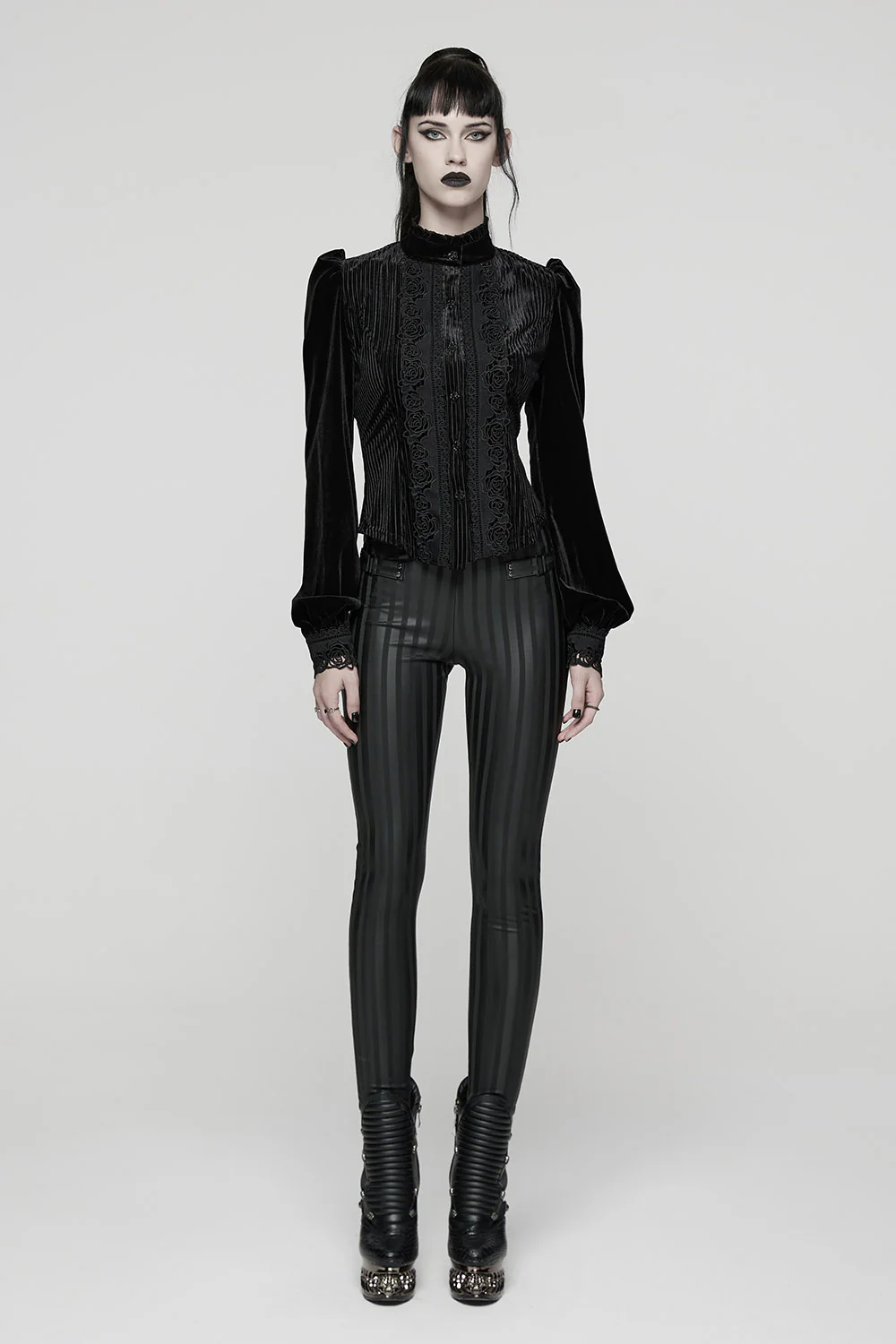 Dearly Departed Button Blouse [Black] - Image 7