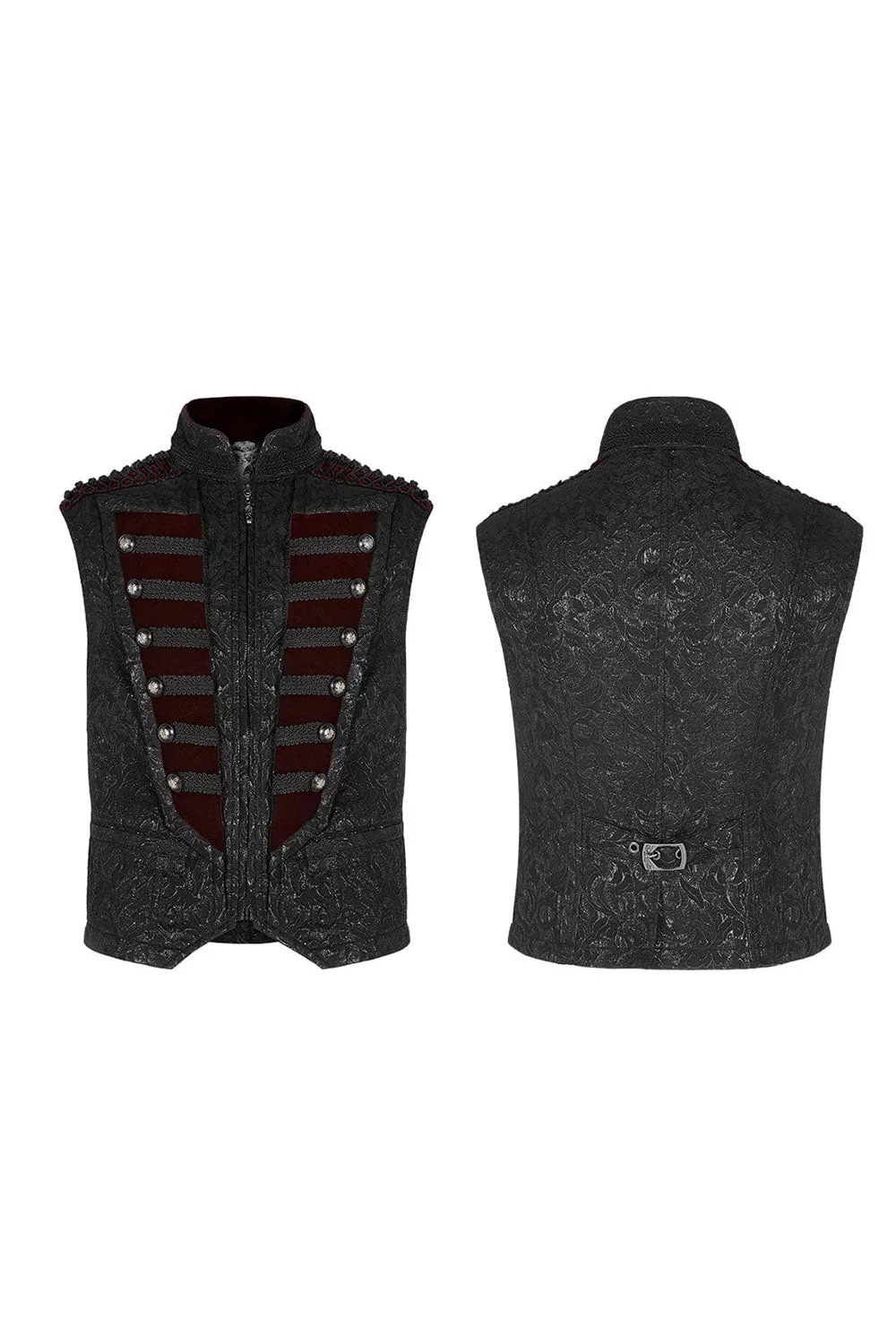 Death March Victorian Goth Vest - Image 7