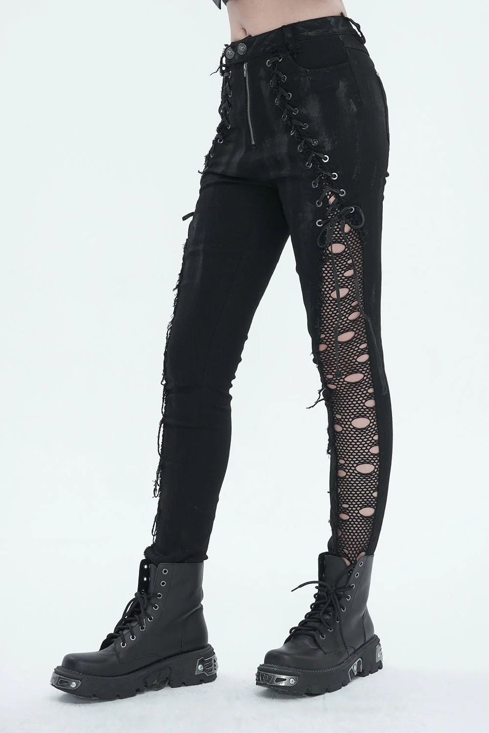 Death Notice Distressed Skinny Jeans - Image 2