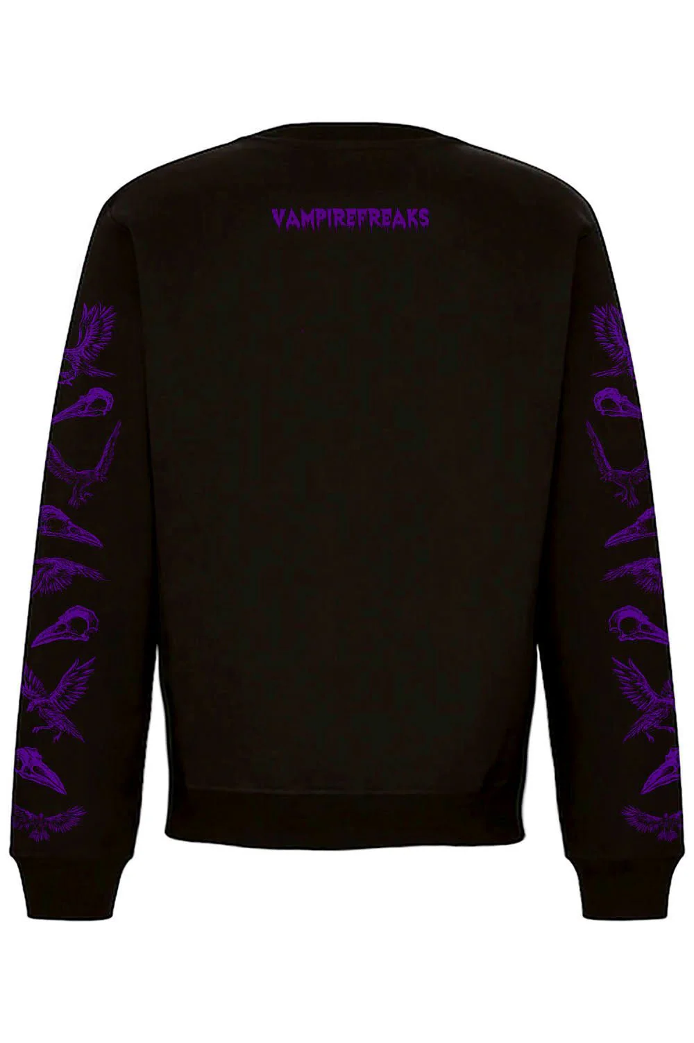 Death Raven Sweatshirt w/ Crow Sleeves [PURPLE] - Image 2