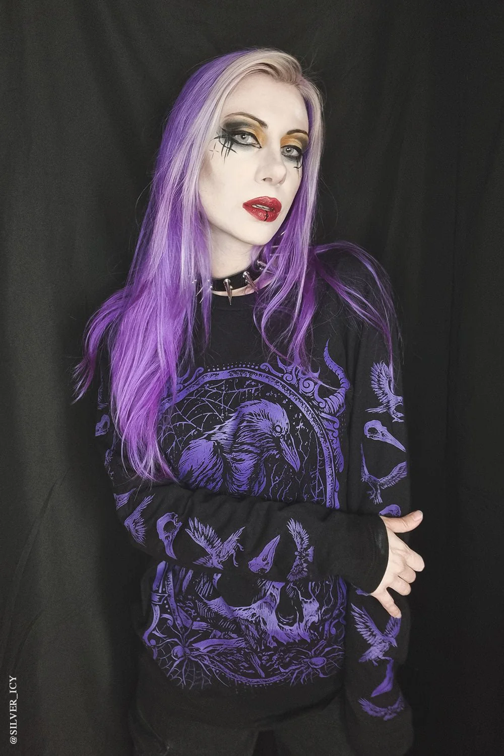 Death Raven T-shirt [PURPLE] - Image 11