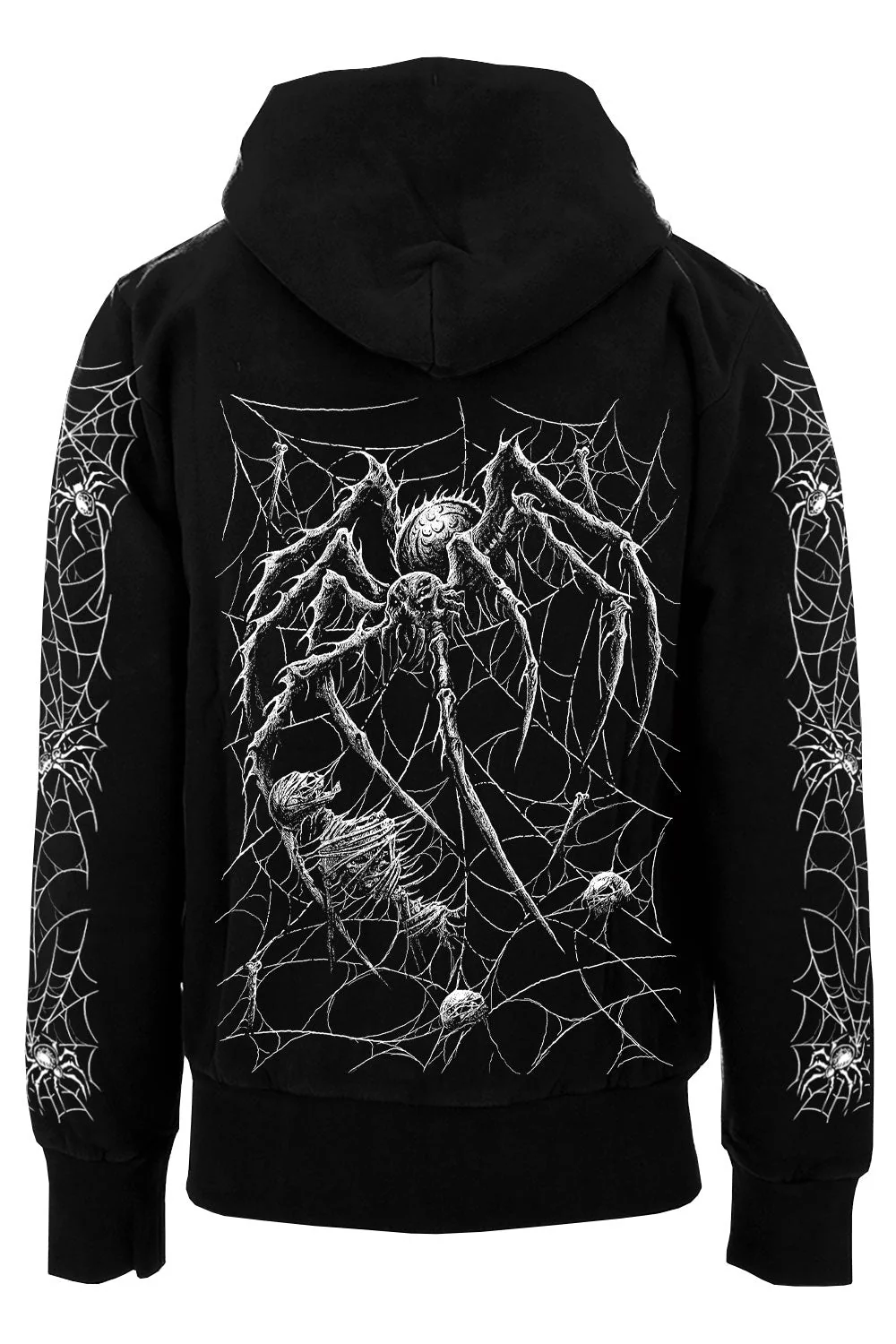 Death Spider Hoodie [Spiderweb Sleeves] - Image 7