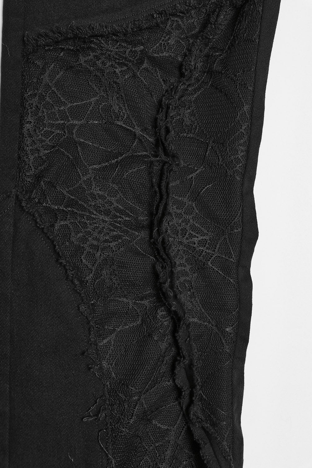 Death Webs Distressed Pants [BLACK] - Image 9