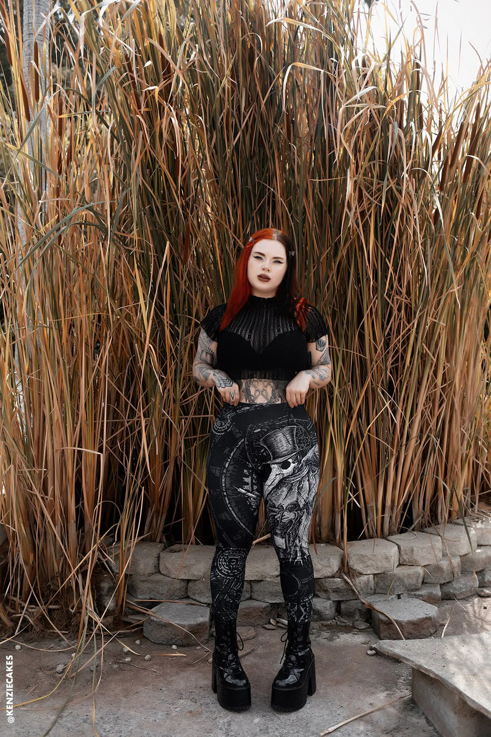 Deathcore Plague Doctor Leggings - Image 3