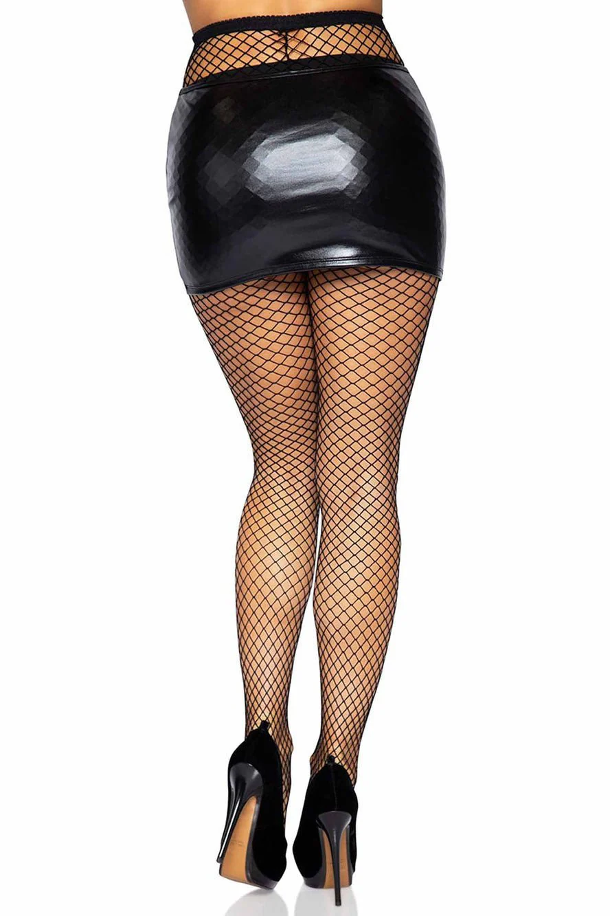 Diamond Net Fishnet Tights [Multiple Colors Available] - Image 2