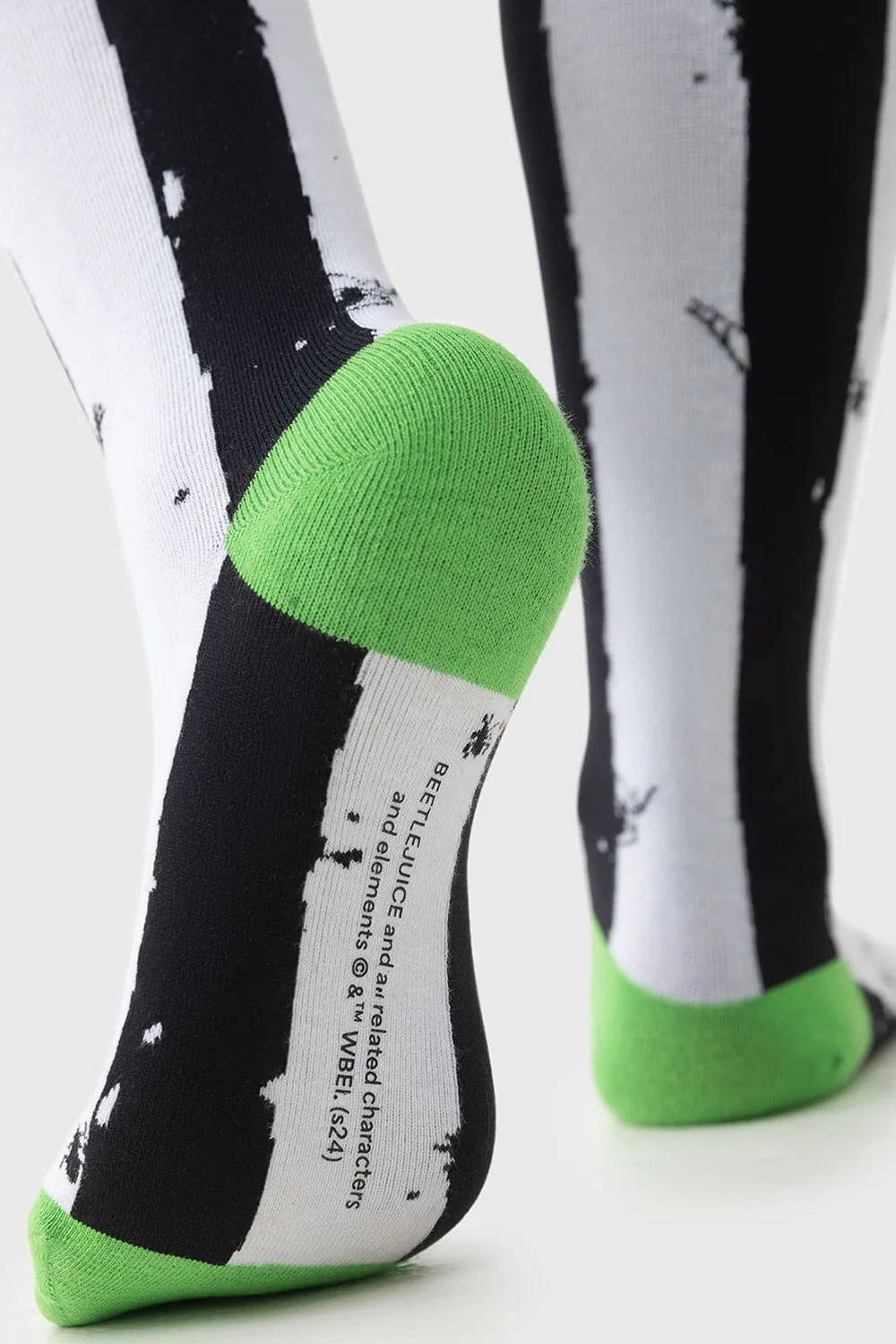 Distressed Striped Knee High Socks - Image 4