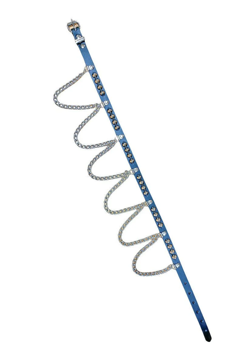 Doom & Gloom Draped Chain Studded Belt - Image 4