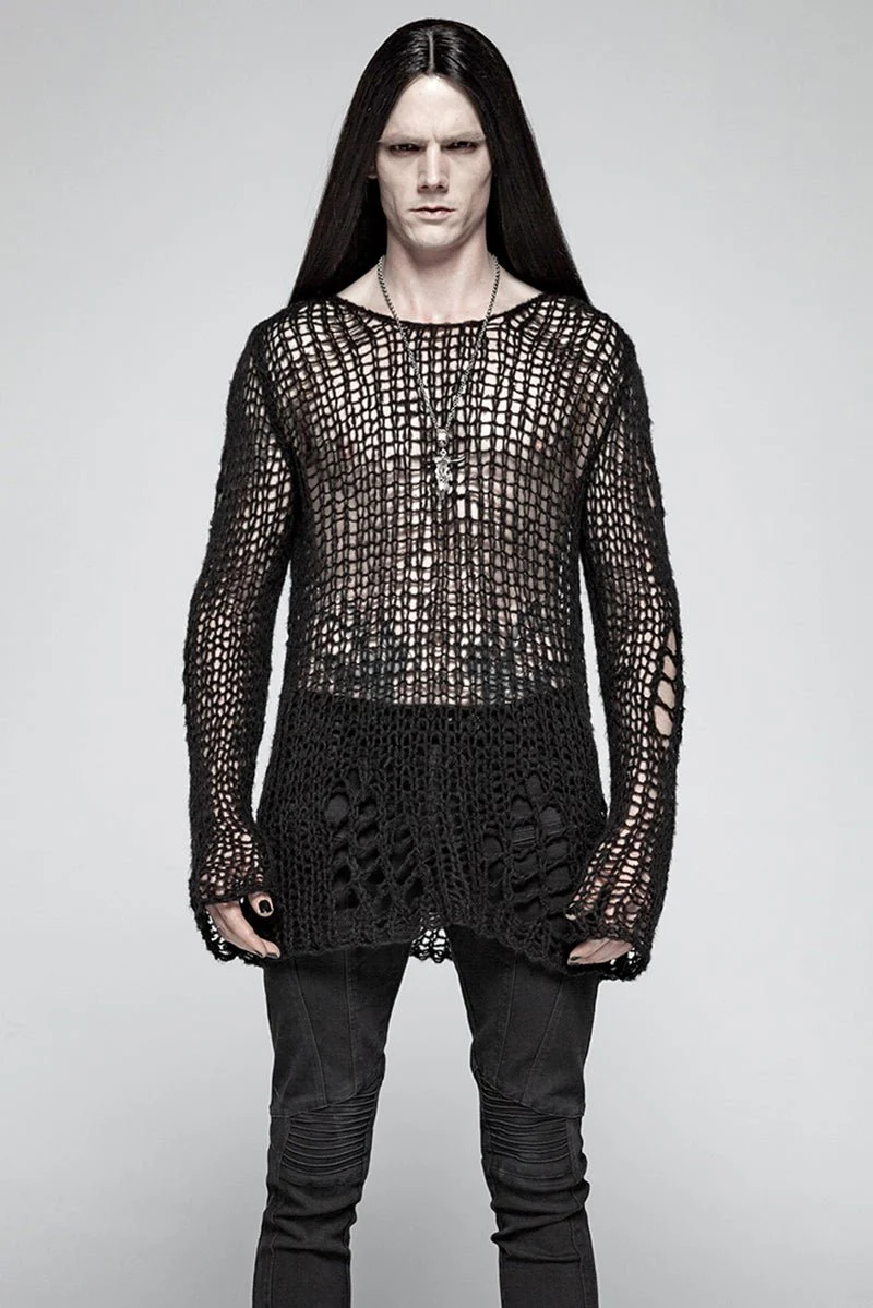 Doom Metal Shredded Sweater Top [Unisex] - Image 2