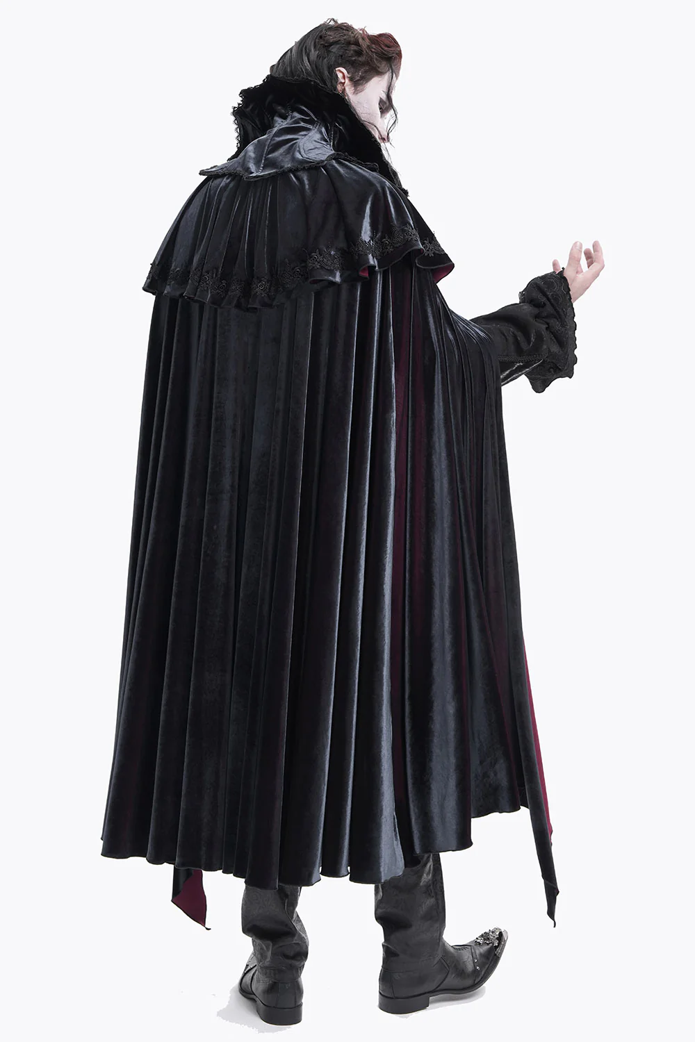 Dracula Velvet Vampire Cape - Image 4