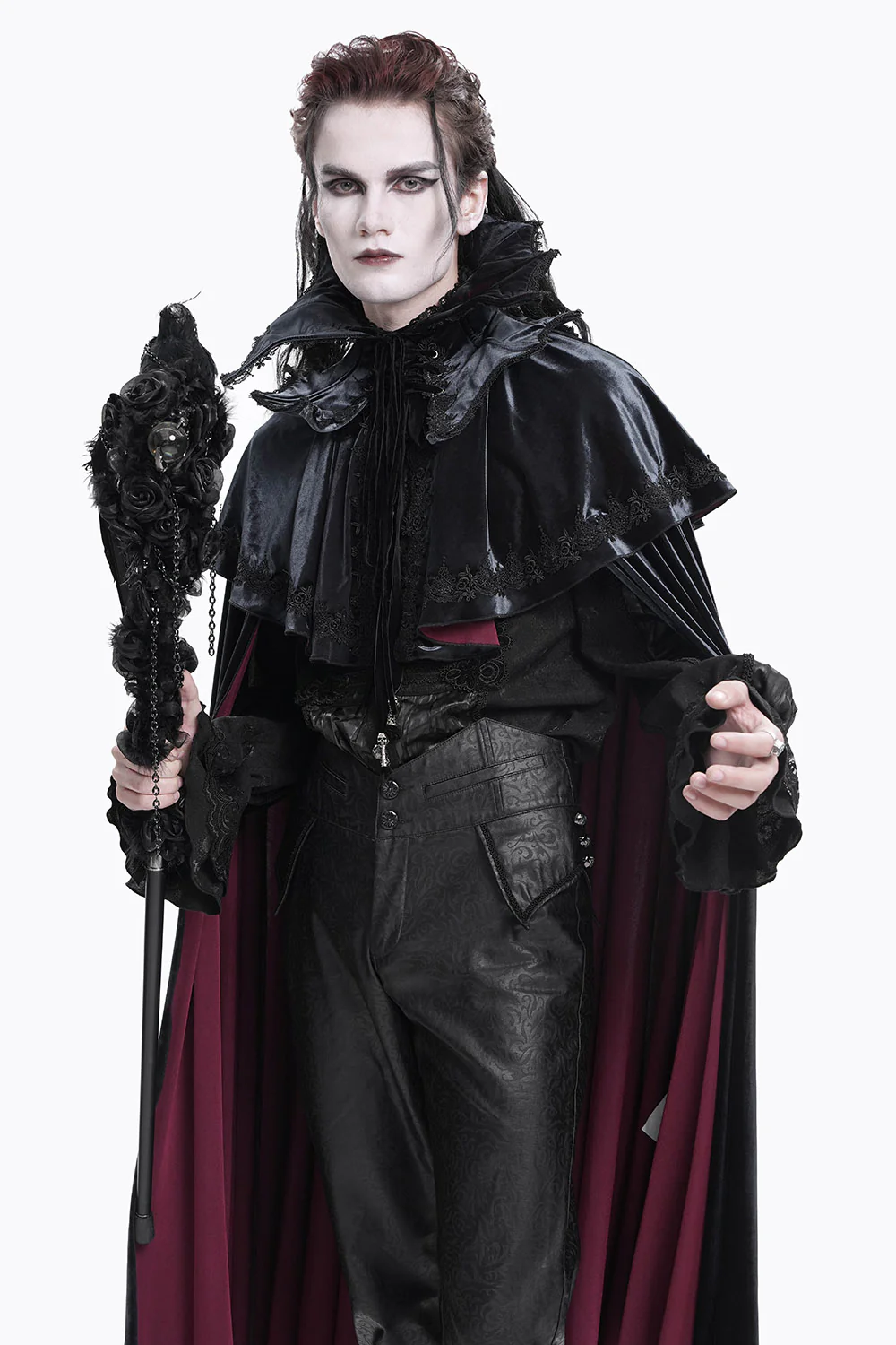 Dracula Velvet Vampire Cape - Image 5