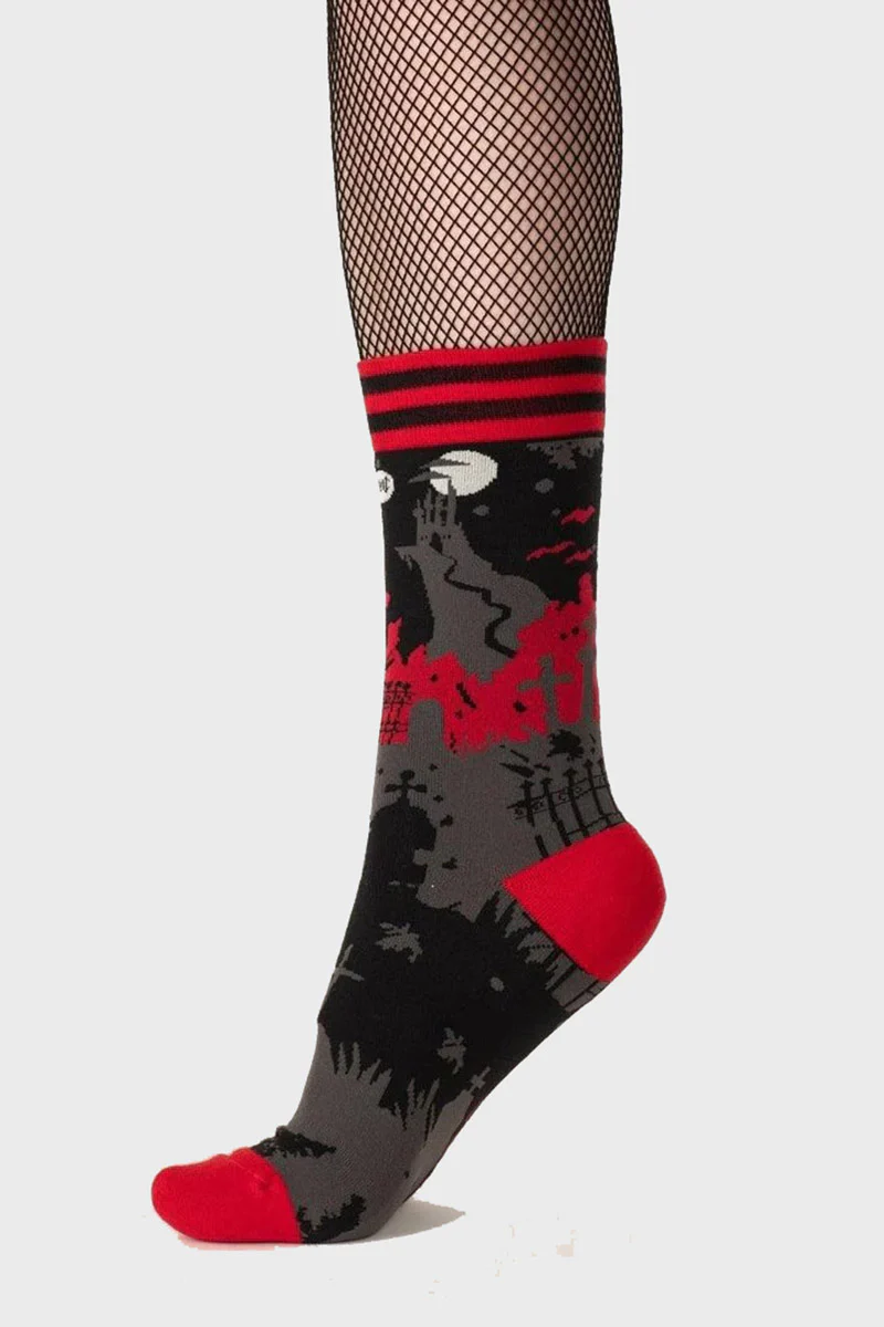 Dracula's Bloodlust Crew Socks - Image 5
