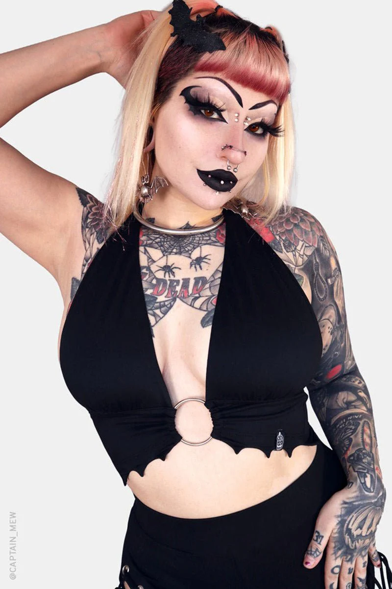 Draculas Daughter O-Ring Halter Top - Image 2