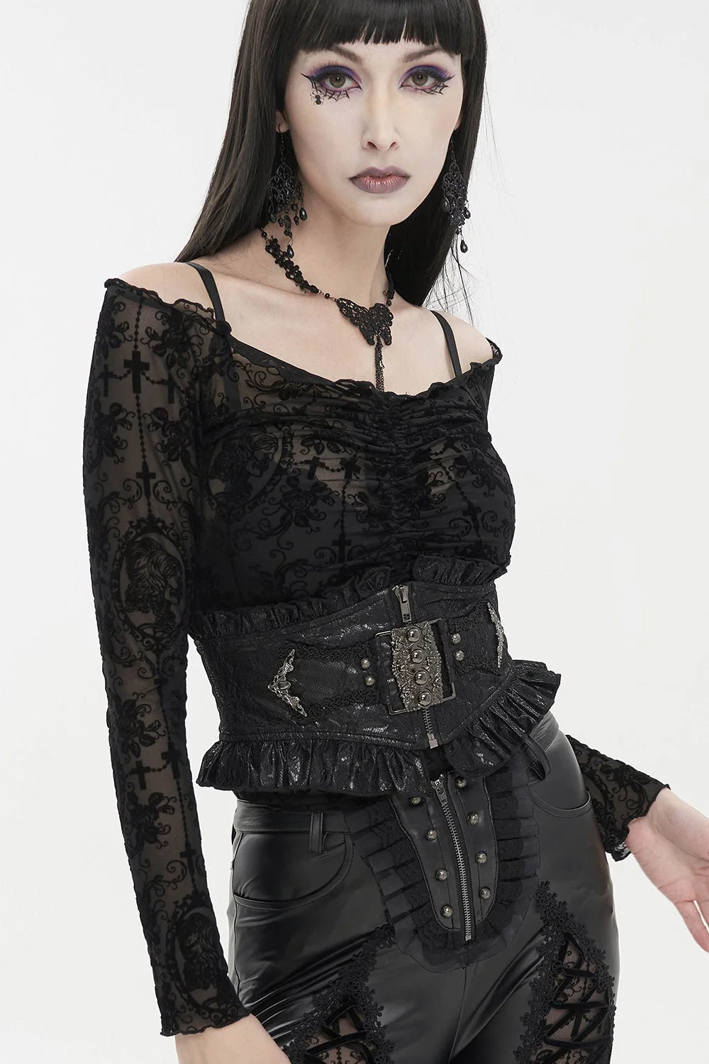 Drop of Poison Ruffled Waist Belt - Image 2