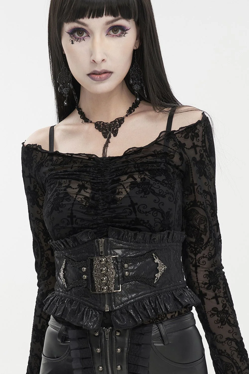 Drop of Poison Ruffled Waist Belt - Image 5