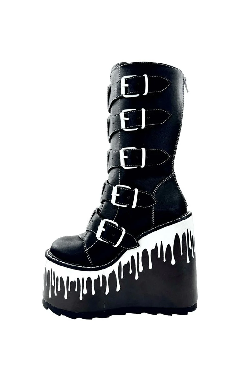 Dune Ghost Platform Boots [BLACK/WHITE] - Image 10