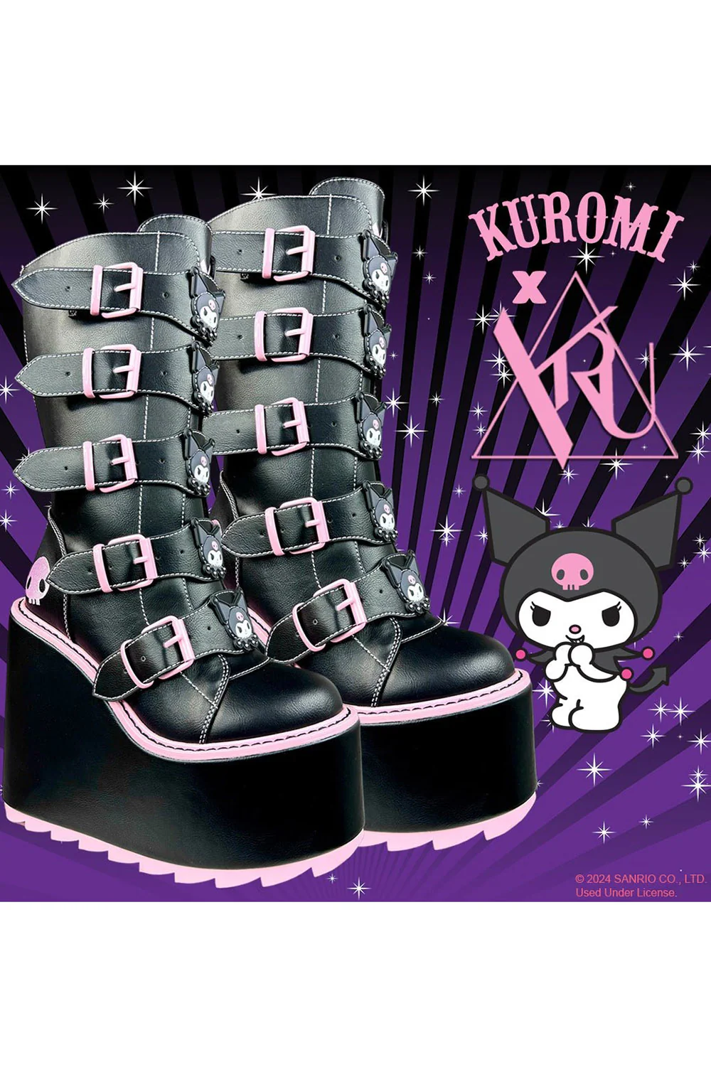 Dune Kuromi Platform Boots [Black] [NO RESTOCKS] - Image 6