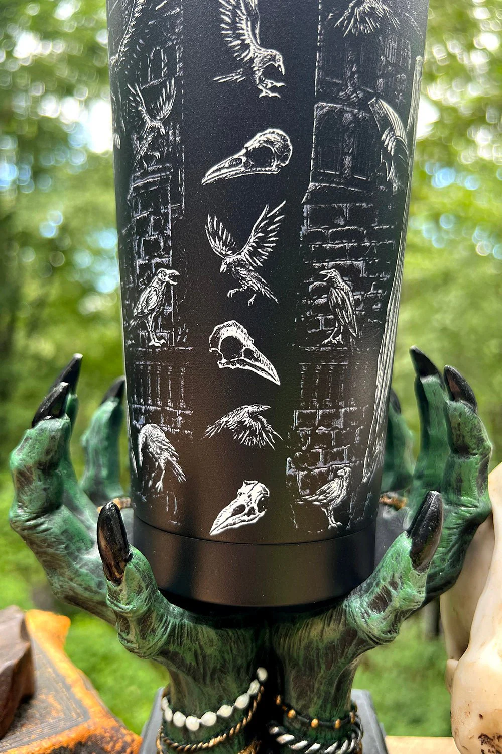 Edgar Allan Poe Cold Brew Tumbler with Straw - Image 15