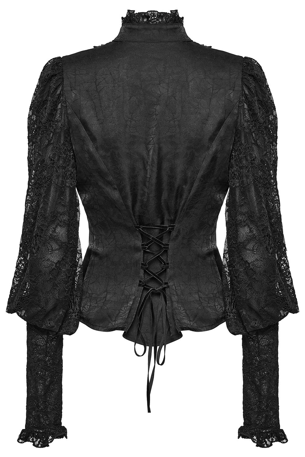 Edwardian Goth Button-Up Blouse - Image 4