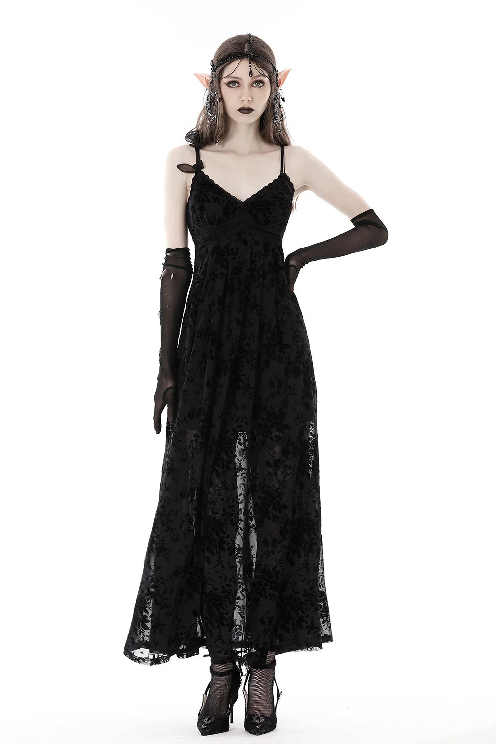 Elven Woe Fairy Goth Dress - Image 4