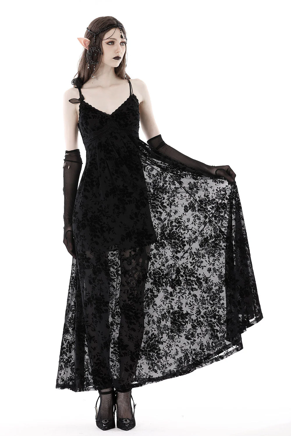 Elven Woe Fairy Goth Dress - Image 6