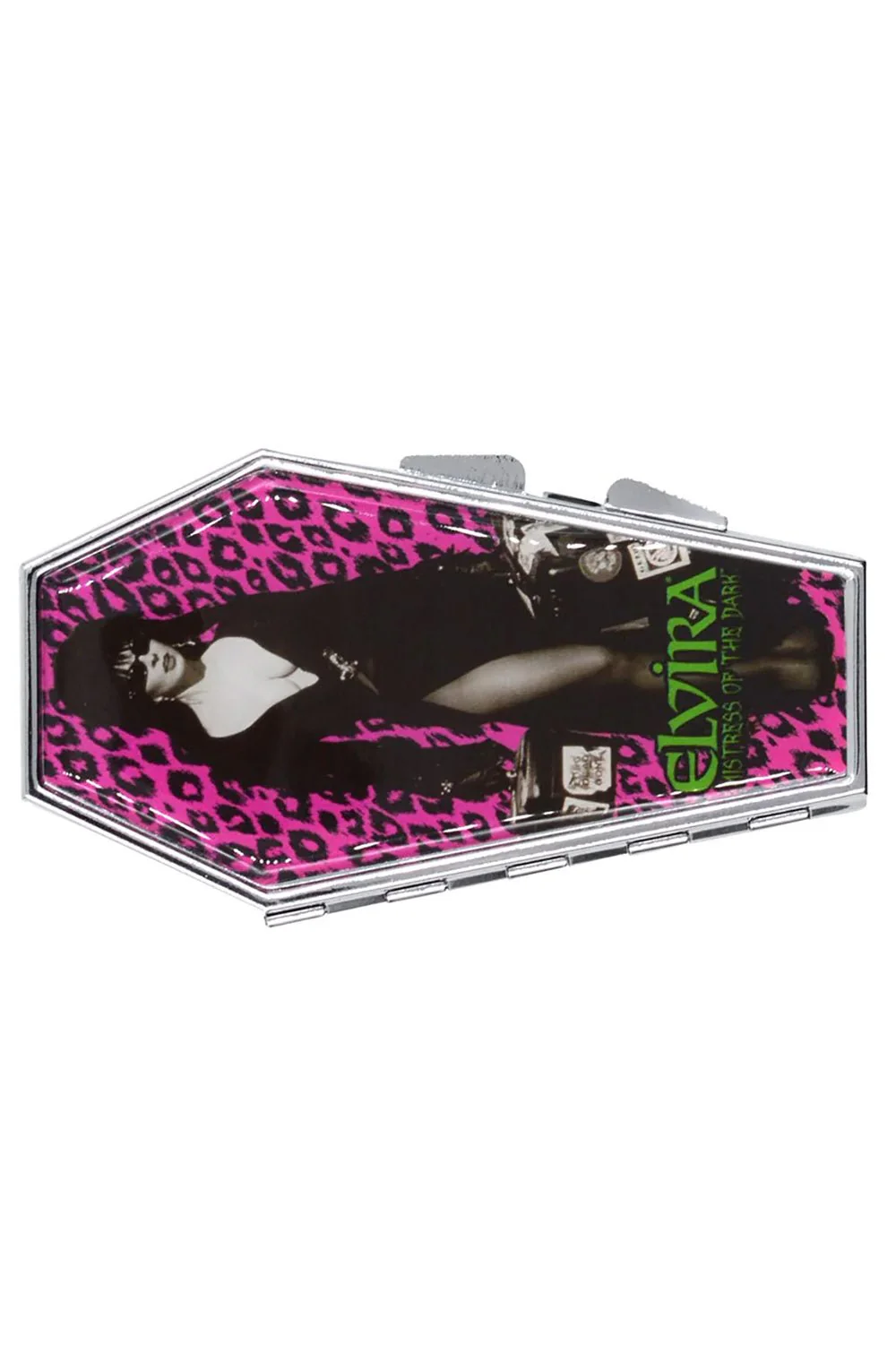 Elvira Leopard Luggage Coffin Compact - Image 2