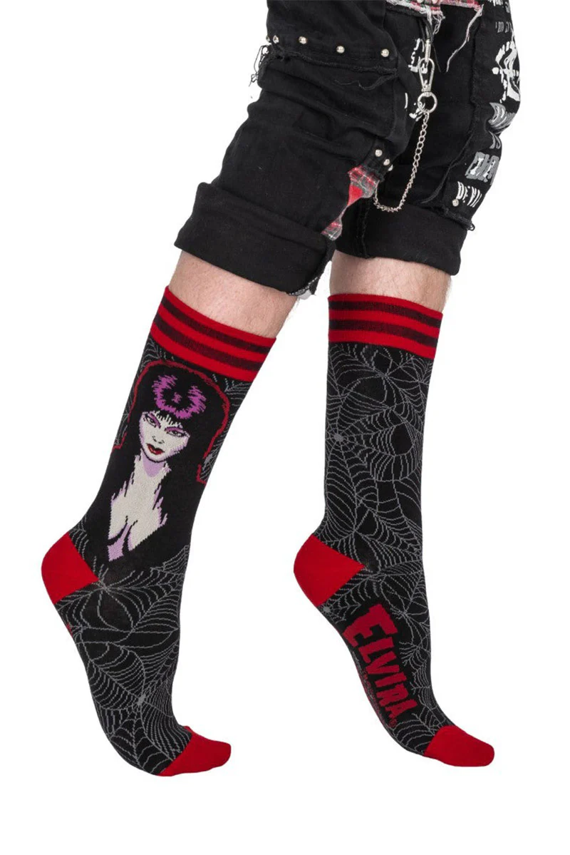 Elvira Mistress of the Dark Crew Socks - Image 4