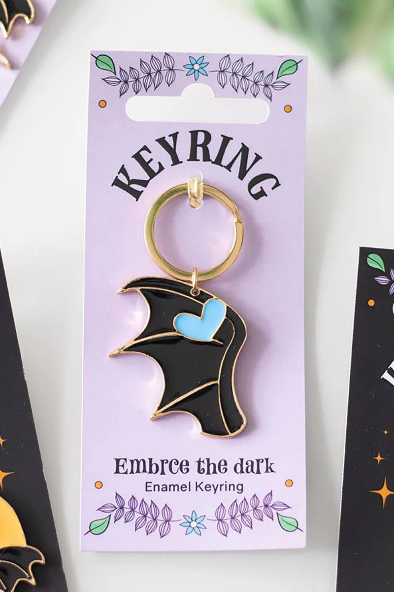 Embrace The Dark Enameled Keyring - Image 4