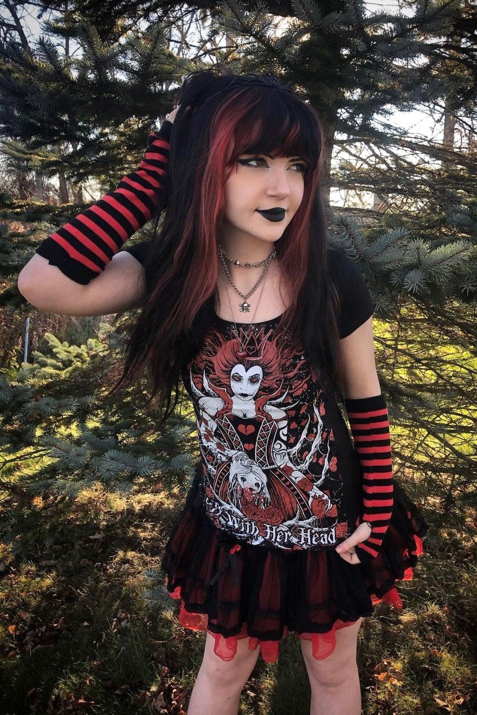 Emo Striped Arm Warmers [Multiple Colors Available] - Image 21