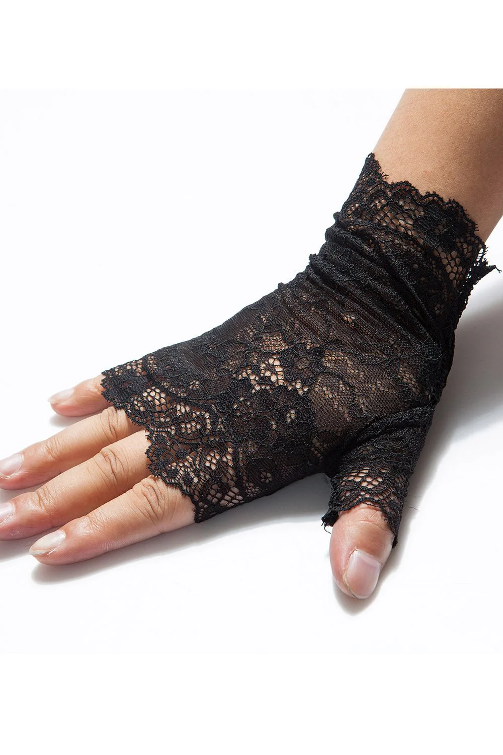 Ephemera Fingerless Lace Gloves - Image 5