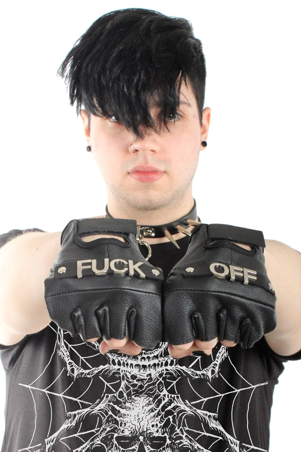 F*ck Off Leather Gloves - Image 2