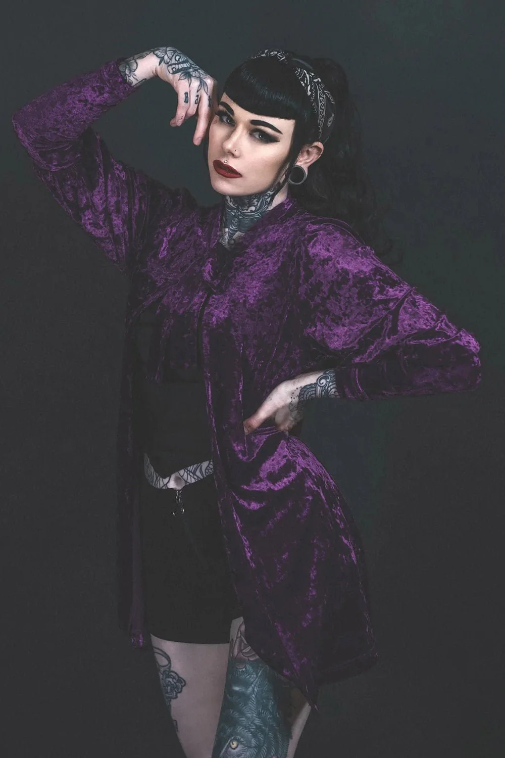 Facilier Cardigan [PURPLE] - Image 2