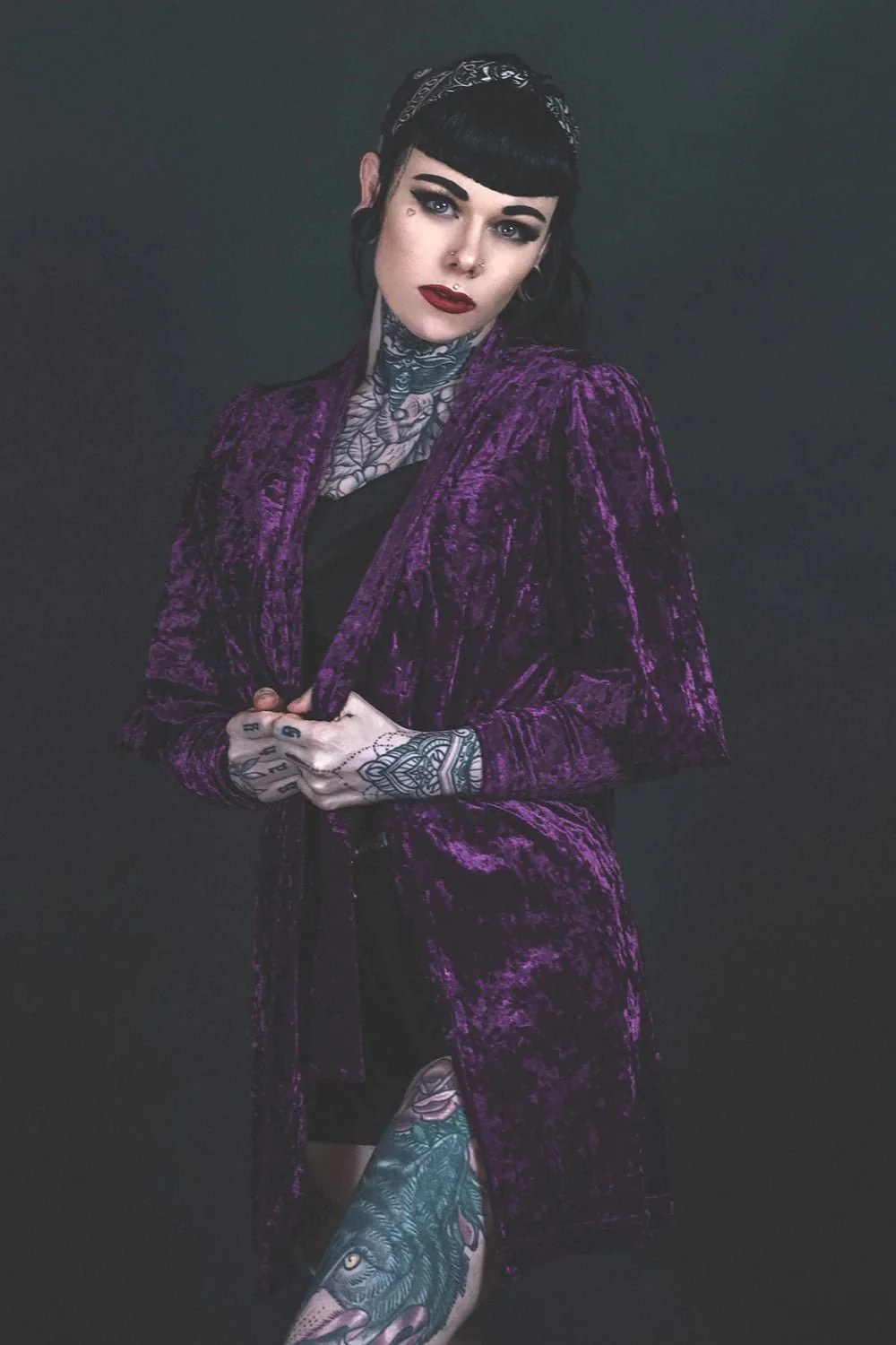 Facilier Cardigan [PURPLE] - Image 3