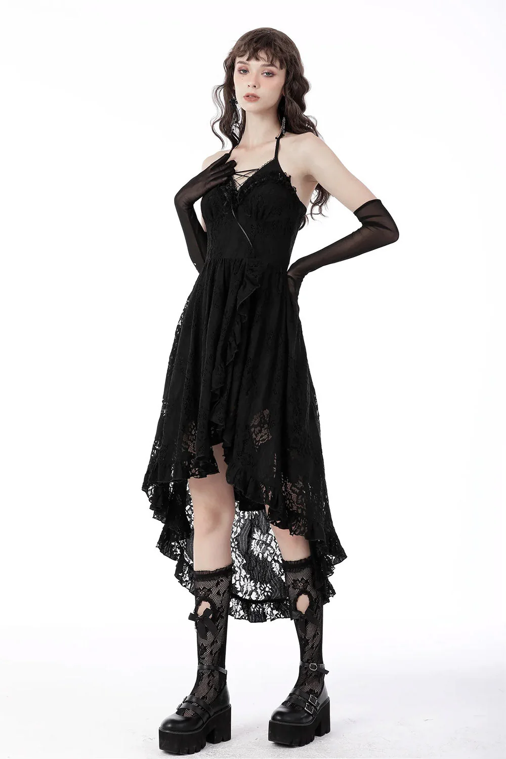 Fallen Leaves Lace Dress - Image 7