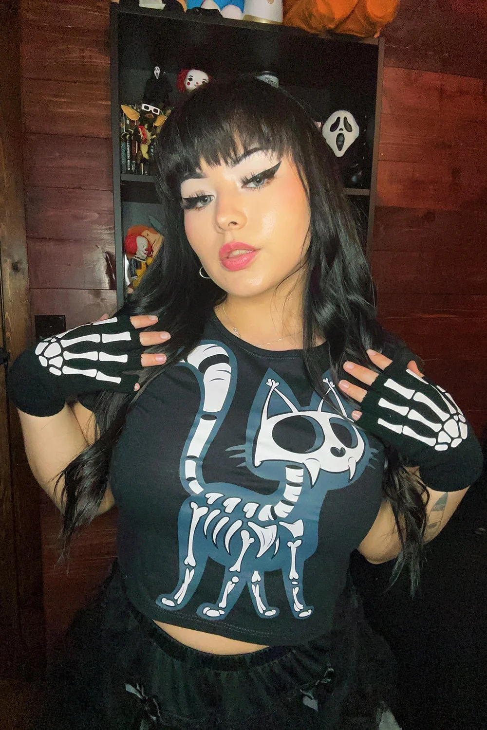 Fingerless Skeleton Gloves - Image 4