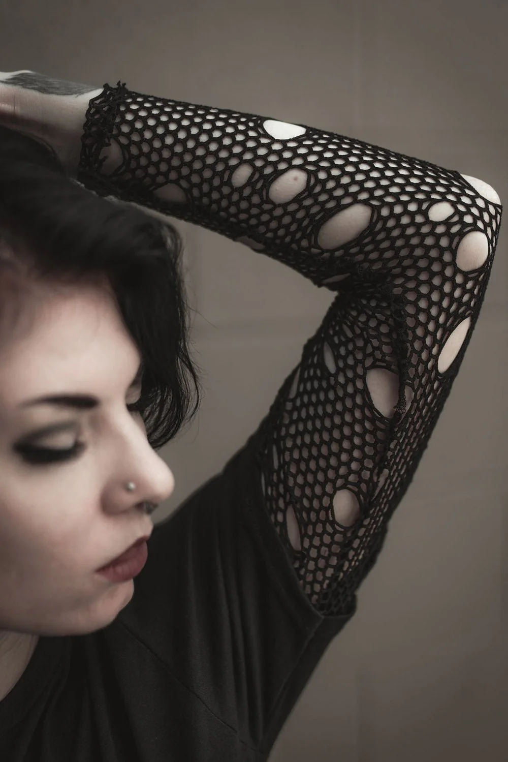 Fishnet Medusa Crop Top - Image 7