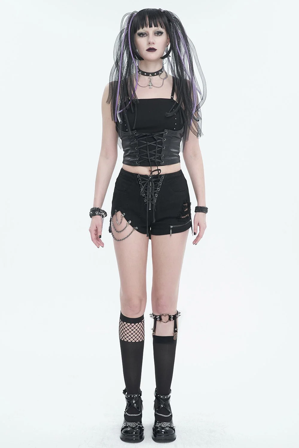 Fishnet Stockings Garter Set - Image 6
