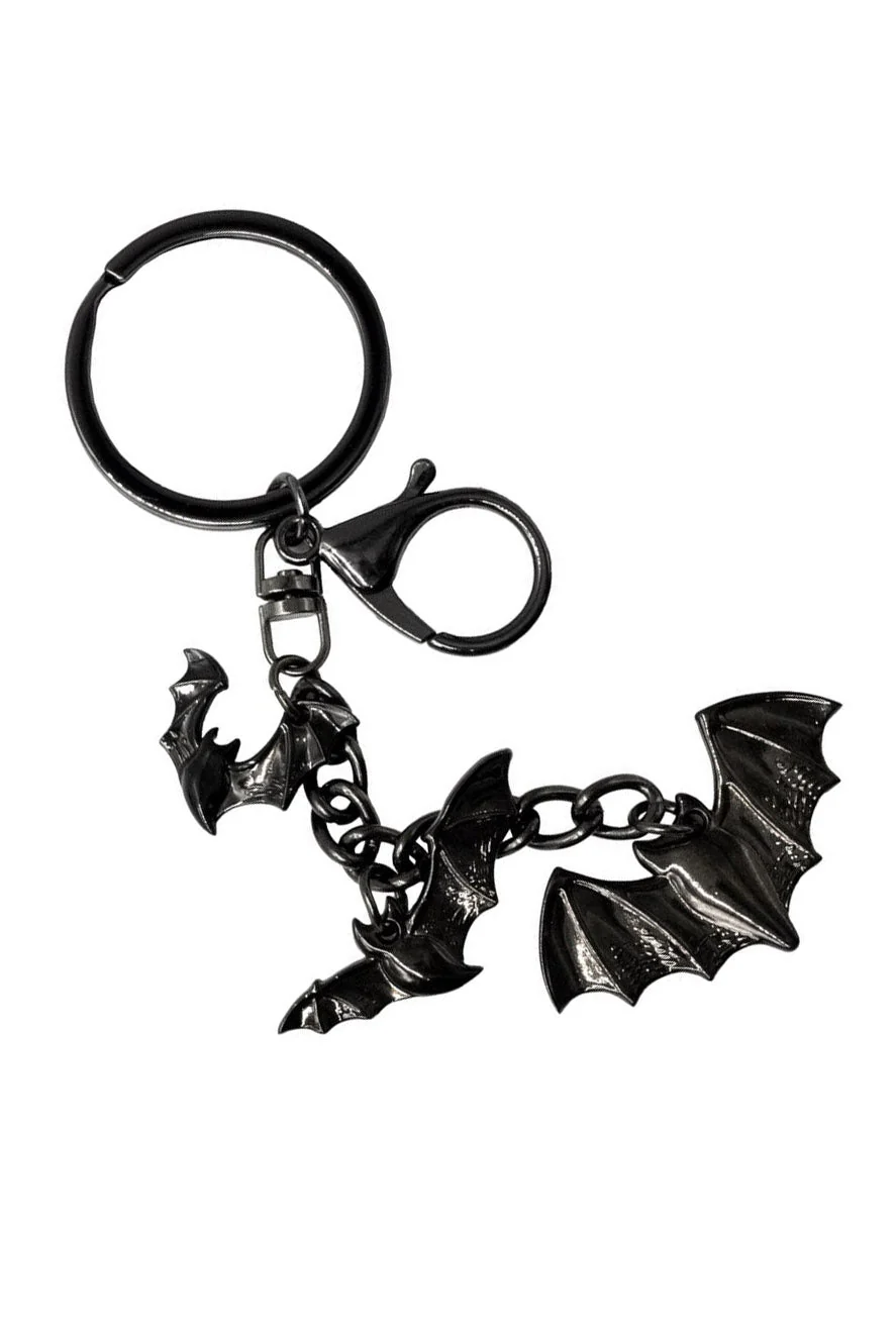 Flying Bats Charm Keychain - Image 3
