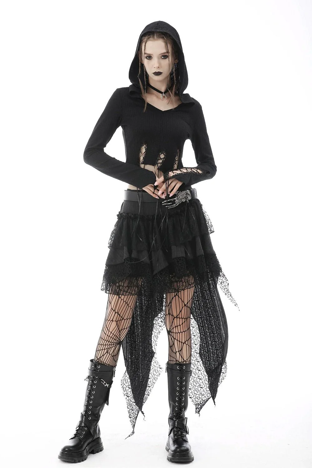 Forest Witch Asymmetric Crop Top - Image 6