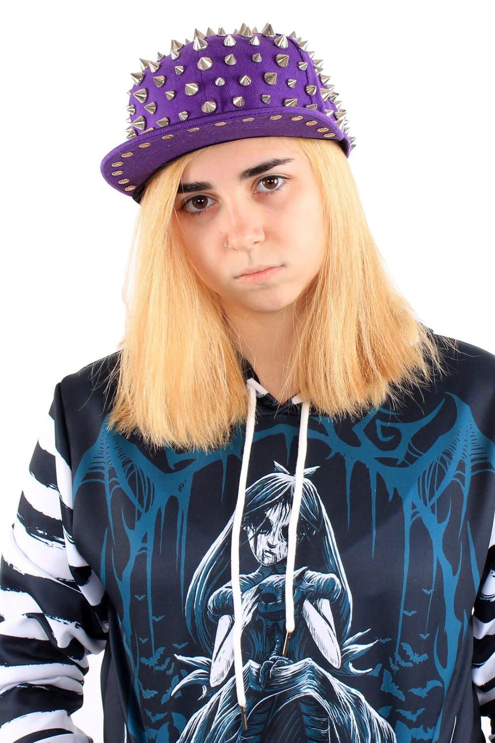 Full Spike Cap Hat [Purple] - Image 4