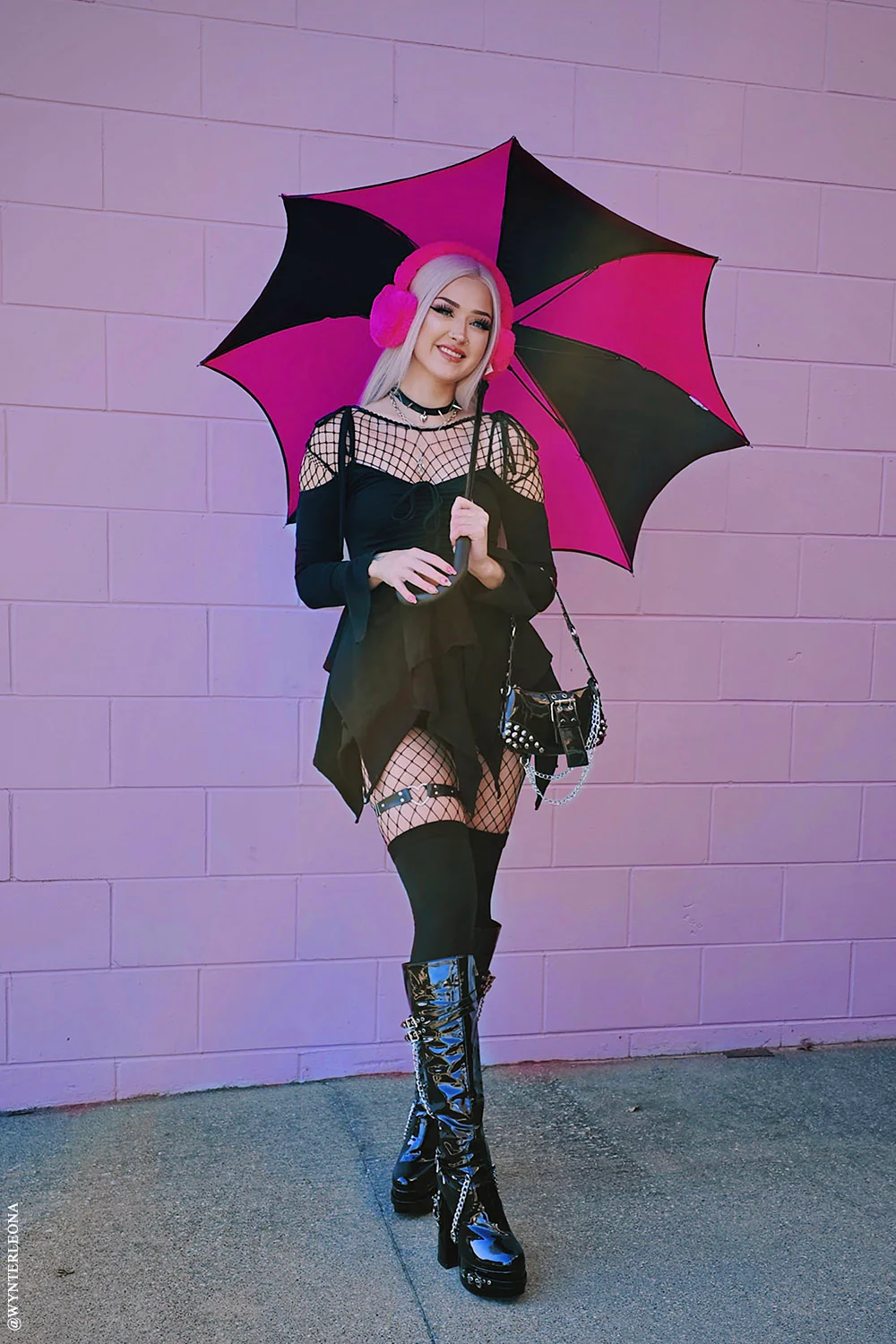 Funeral Procession Umbrella [HOT PINK] - Image 6