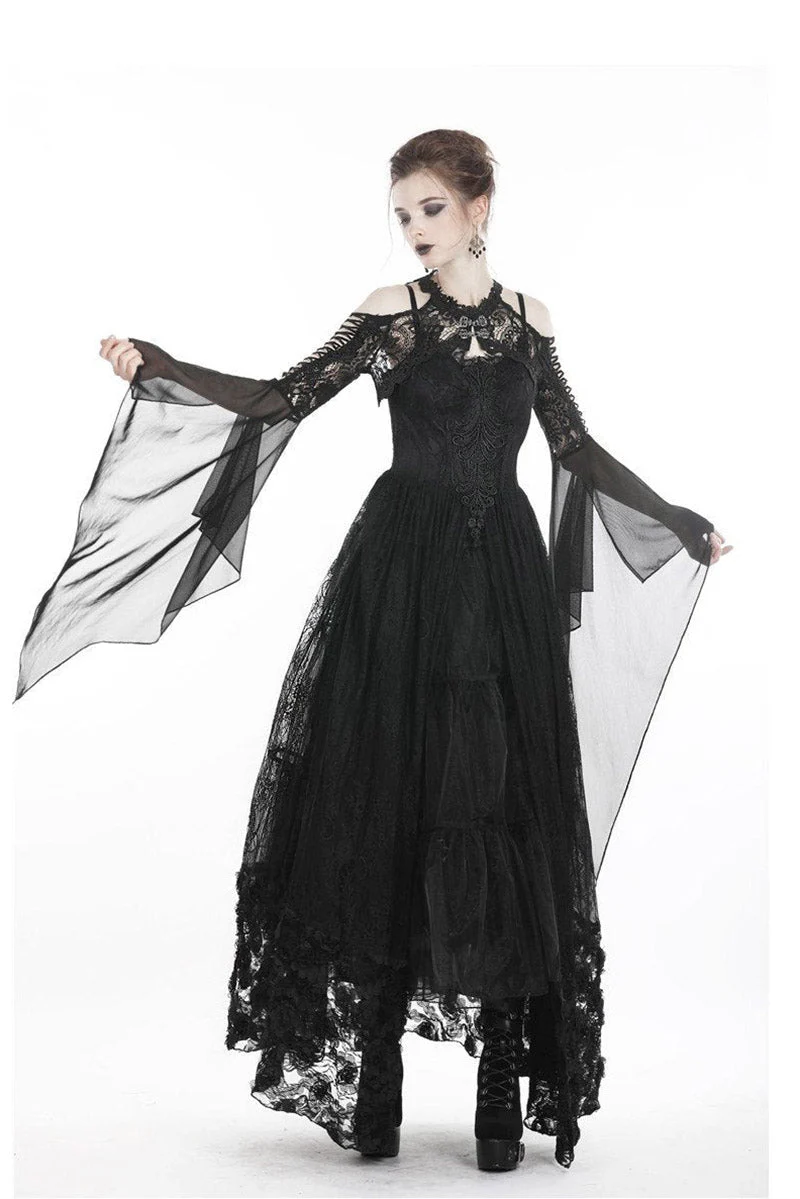 Funerary Flared Sleeve Gothic Bolero - Image 3