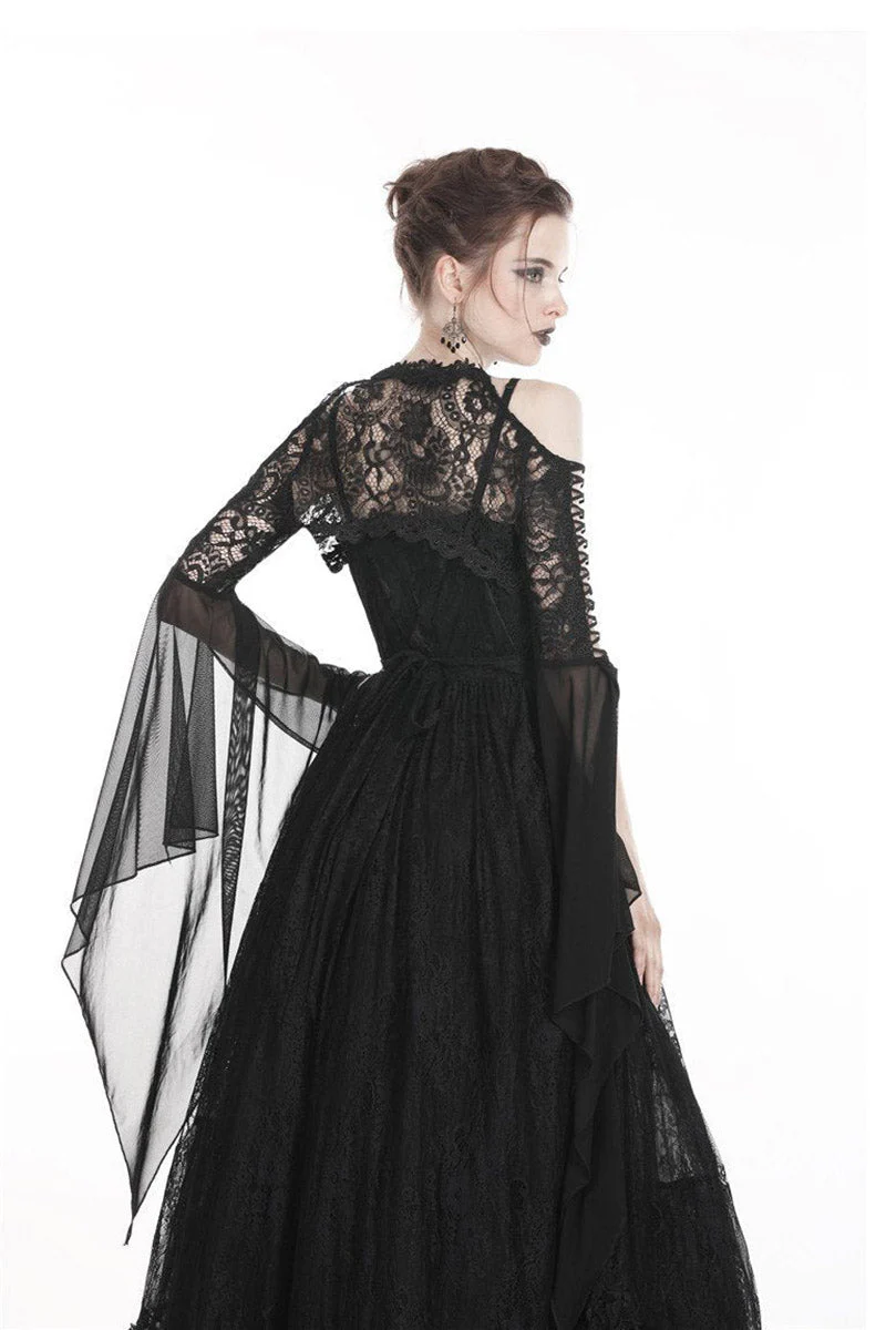 Funerary Flared Sleeve Gothic Bolero - Image 6
