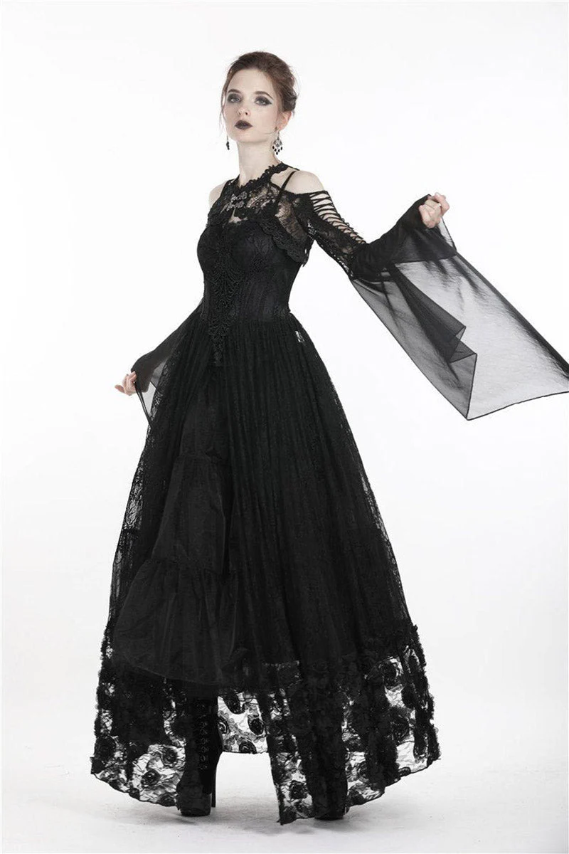 Funerary Flared Sleeve Gothic Bolero - Image 7