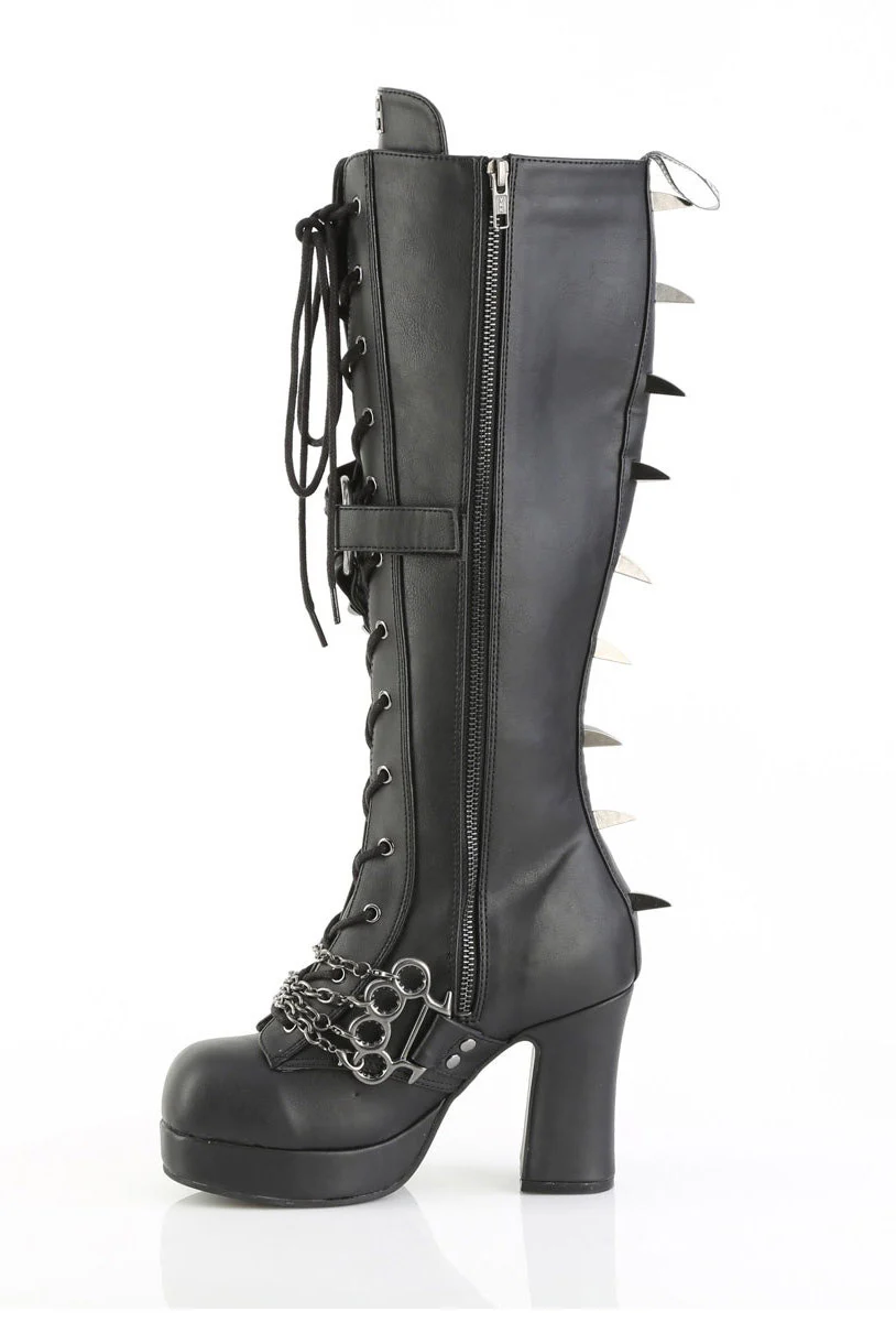 Furiosa Spiked Lace-Up Bullet Boots [GOT108] - Image 2