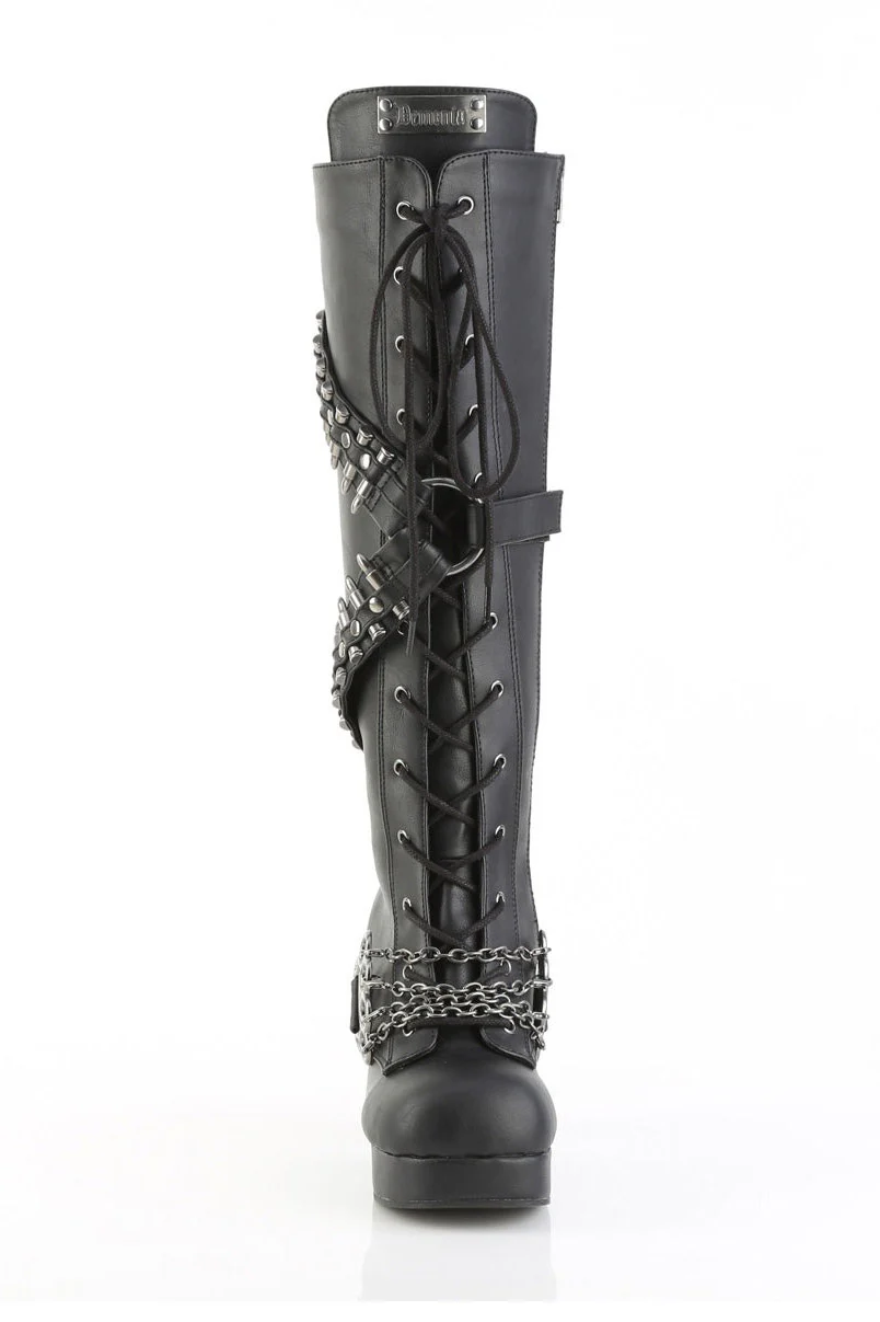 Furiosa Spiked Lace-Up Bullet Boots [GOT108] - Image 3