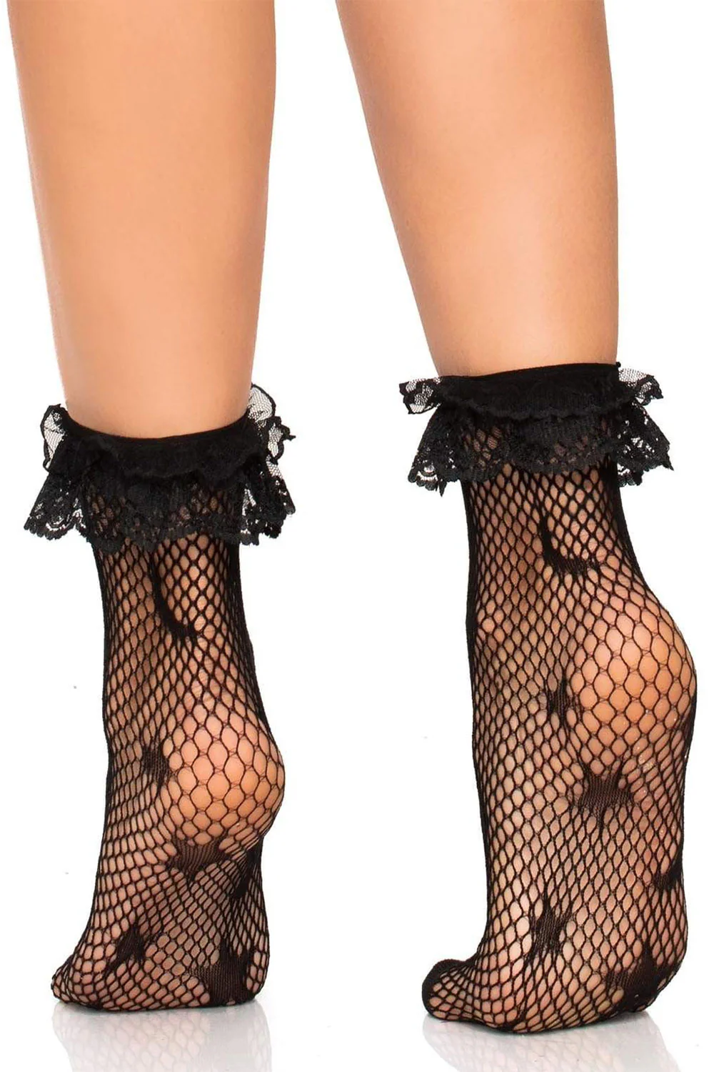 Galaxy Net Lace Ruffle Anklet Socks - Image 3