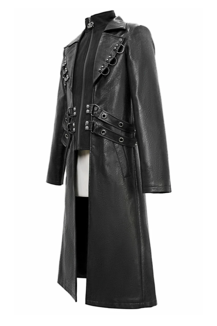 General Death Military Goth Trench Coat - Image 7