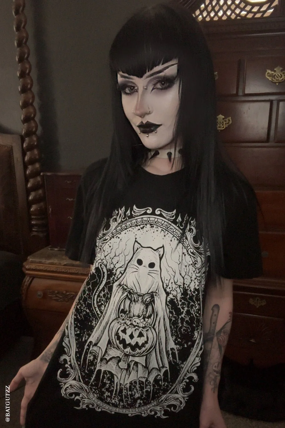 Ghost Kitty T-shirt - Image 13