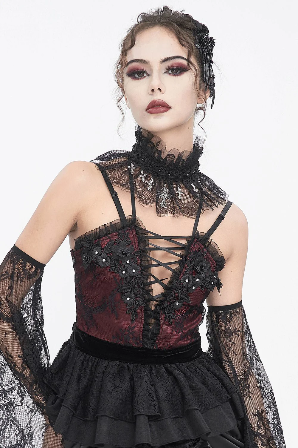 Ghost Medium Gothic Lace Collar - Image 3